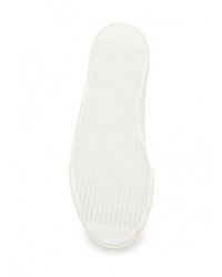 Женские белые кеды из плотной ткани от Affex