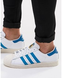 Мужские белые кеды от adidas