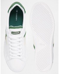 Мужские белые кеды от Lacoste