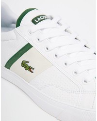 Мужские белые кеды от Lacoste