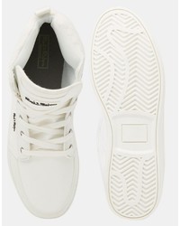 Мужские белые кеды от Rock & Religion