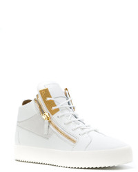 Мужские белые кеды от Giuseppe Zanotti Design