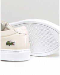 Женские белые кеды от Lacoste