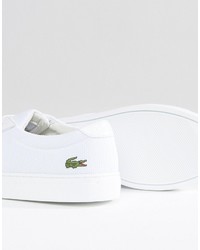 Мужские белые кеды от Lacoste