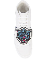 Мужские белые кеды от Gucci