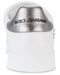 Мужские белые кеды от Dolce & Gabbana