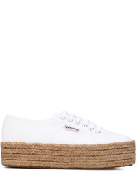 Женские белые кеды от Superga