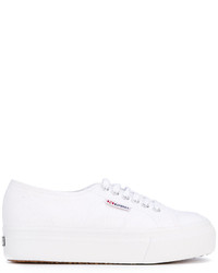 Женские белые кеды от Superga