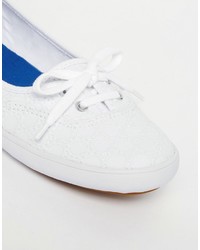 Женские белые кеды от Keds