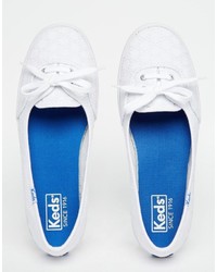 Женские белые кеды от Keds