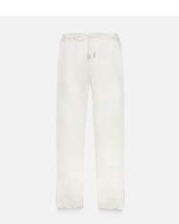 Женские белые классические брюки с вышивкой от Christopher Kane