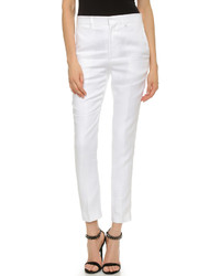 Женские белые классические брюки от BLK DNM
