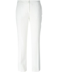 Женские белые классические брюки от Blumarine