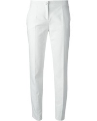 Женские белые классические брюки от Dolce & Gabbana