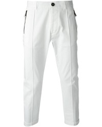 Мужские белые классические брюки от DSQUARED2