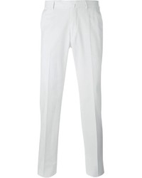 Мужские белые классические брюки от Ermenegildo Zegna