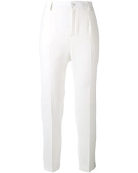 Женские белые классические брюки от Lanvin