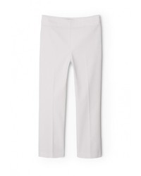 Женские белые классические брюки от Mango