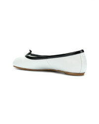Белые кожаные балетки от Maison Margiela