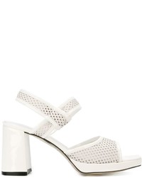 Женские белые кожаные босоножки от Amélie Pichard