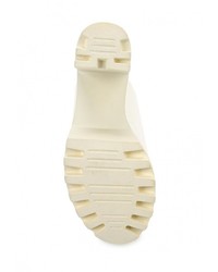 Женские белые кожаные босоножки от Damerose