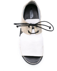 Женские белые кожаные босоножки от Marsèll