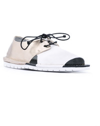 Женские белые кожаные босоножки от Marsèll