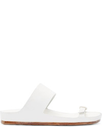 Женские белые кожаные босоножки от Officine Creative