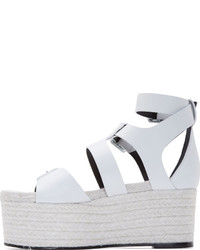 Женские белые кожаные босоножки от Pierre Hardy