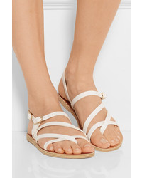Женские белые кожаные босоножки от Ancient Greek Sandals