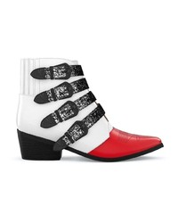 Белые кожаные ботильоны от Toga Pulla