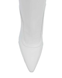 Белые кожаные ботильоны от Fenty X Puma