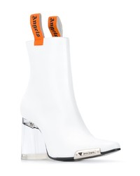 Белые кожаные ботильоны от Palm Angels