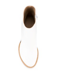 Белые кожаные ботильоны от Ports 1961