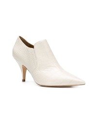 Белые кожаные ботильоны от Tory Burch