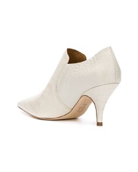 Белые кожаные ботильоны от Tory Burch