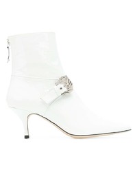 Белые кожаные ботильоны от Dorateymur