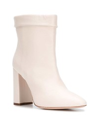 Белые кожаные ботильоны от Twin-Set