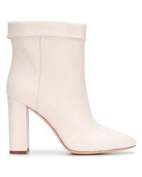 Белые кожаные ботильоны от Twin-Set