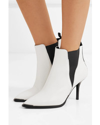 Белые кожаные ботильоны от Acne Studios