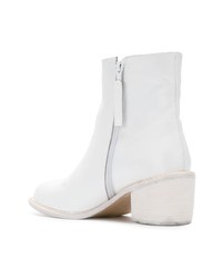 Белые кожаные ботильоны от Uma Raquel Davidowicz