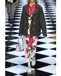 Белые кожаные ботильоны от Dolce & Gabbana