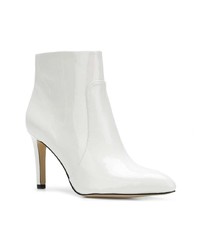 Белые кожаные ботильоны от Sam Edelman