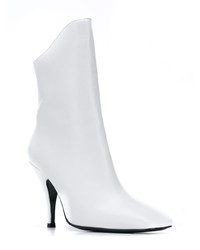 Белые кожаные ботильоны от Dorateymur