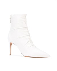 Белые кожаные ботильоны от Alexandre Birman