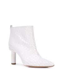 Белые кожаные ботильоны от Tibi