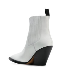 Белые кожаные ботильоны от IRO