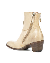 Белые кожаные ботильоны от Silvano Sassetti