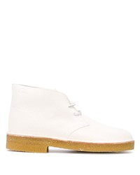 Белые кожаные ботинки дезерты от Clarks Originals
