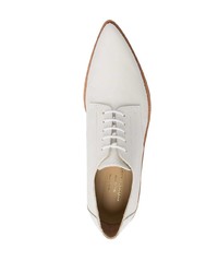 Белые кожаные ботинки дезерты от Comme Des Garcons Homme Plus